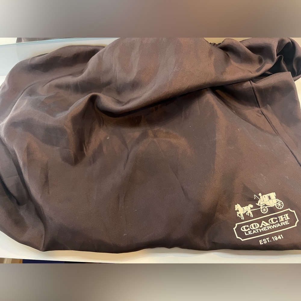 Vintage Gold Leather Coach Bag!